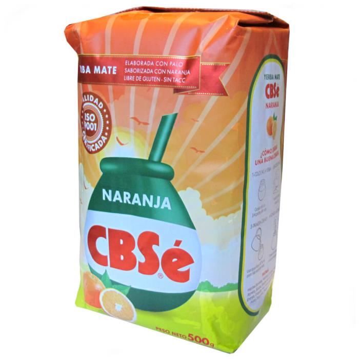 Yerba Maté CBSé - saveur orange 500g