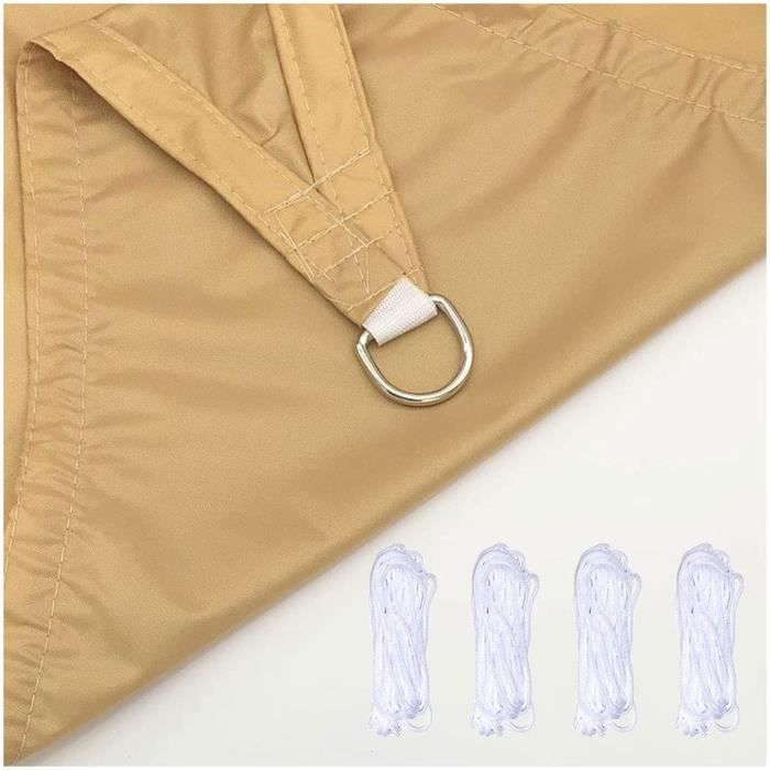 VOILE OMBRAGE ZX Toile pour Pergola Toile Anti UV Sable Jardin Velum Rectangulaire avec &OEligillets Anti-UV Ombrager Imperm&eac436