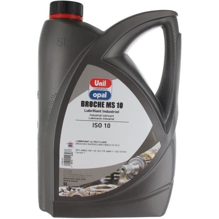 Huile hydraulique UNIL OPAL ISO VG10 pour nos tables élévatrices références 9209501, 9209502, 9209503, 9209505