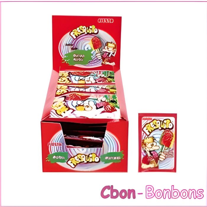 Bonbon Sucette Fresquito cerise boîte de 40 suc…