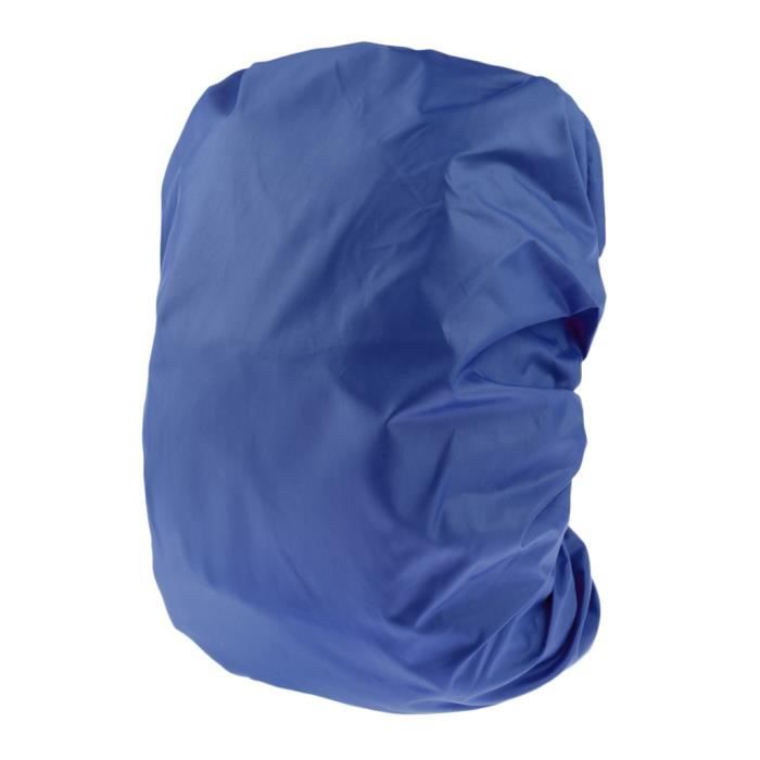 Housse de Protection Sac À Dos Camping Sacoche Couverture Anti-Poussière Étanche 45L Marine