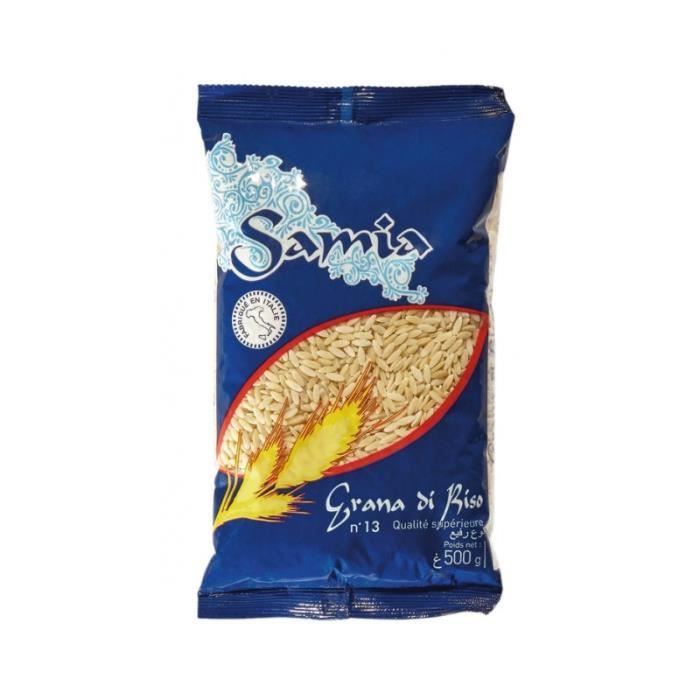 SAMIA Pâtes Granadiriso Blé dur de Qualité supérieure - 500 g