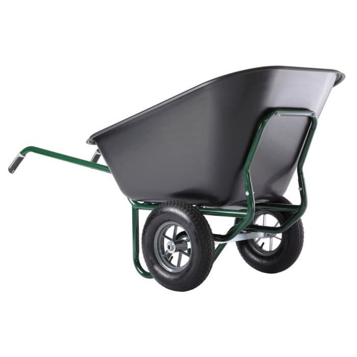 Brouette polypro roues gonflées -Expert Twin-- 300L