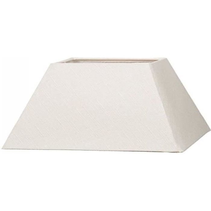 Home Decor New Abat-Jour carré de 25,4 cm de côté Style Abat-Jour en Lin Beige