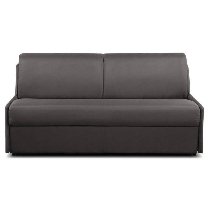 Canapé convertible FRANCE matelas 16cm système express sommier lattes 120cm microfibre taupe taupe Tissu Inside75
