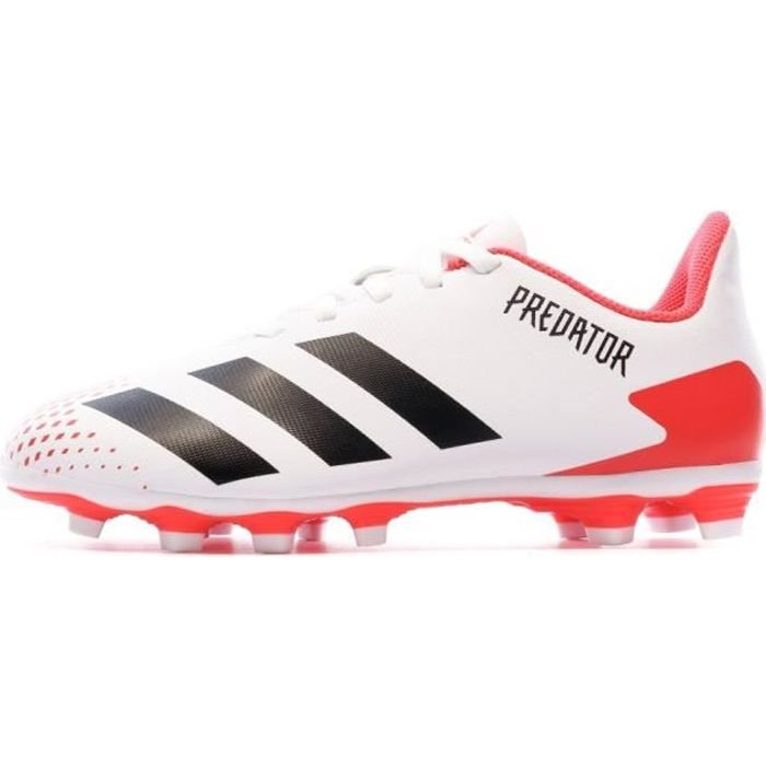 Predator 20.4 FG Chaussures de foot blanches enfant Adidas