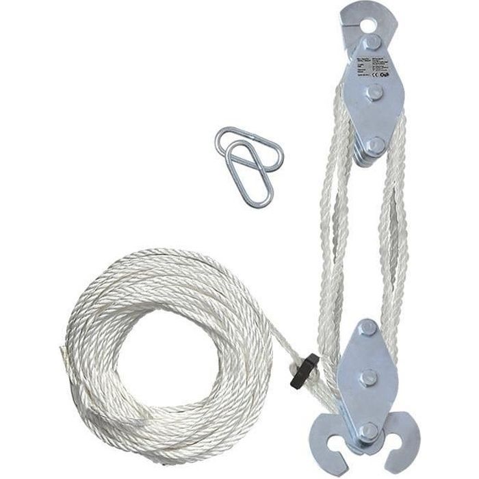 ProPlus palan à main pour 180 kg avec 20 mètres de corde