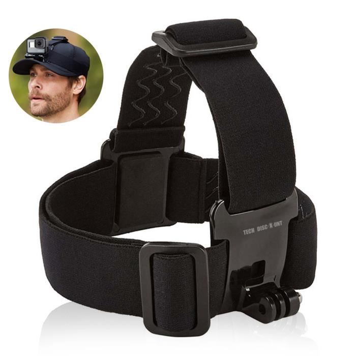 TD® harnais go pro hero 3 black 7 6 session 5 frontal sangle de camera bandeau ceinture reglable support tete sport brassard fixatio