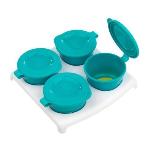 Lot de 4 pots de congélation Bleu