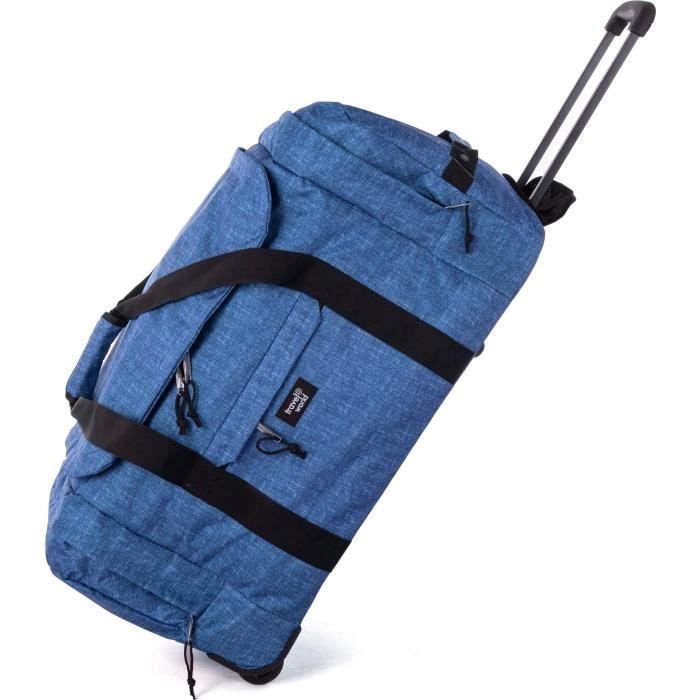 TRAVEL WORLD Sac à Roulettes 72 Cm Couleur Bleu Foncé