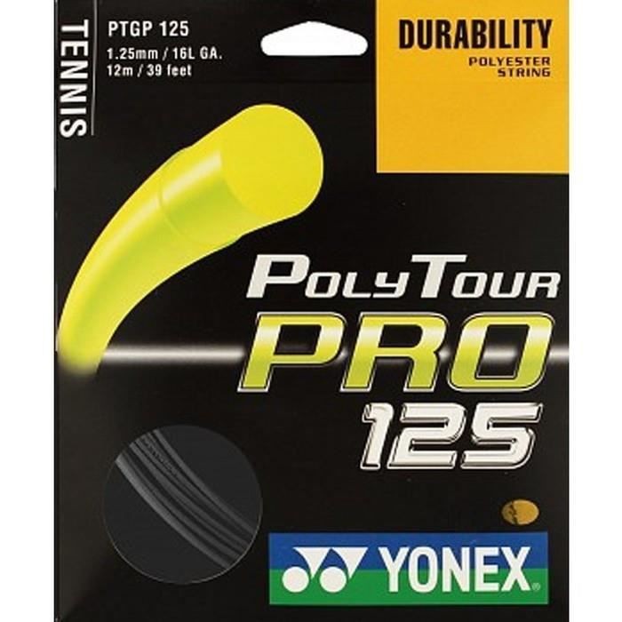 Cordage Yonex Poly Tour Pro Noir - Couleur:Noir Jauge:125