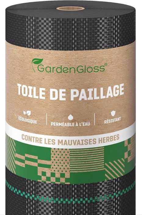 Toile De Paillage Anti-Mauvaises Herbes DEKUDÙ - 50m X 1m, Marron, Perméable Et UV Stabilisé