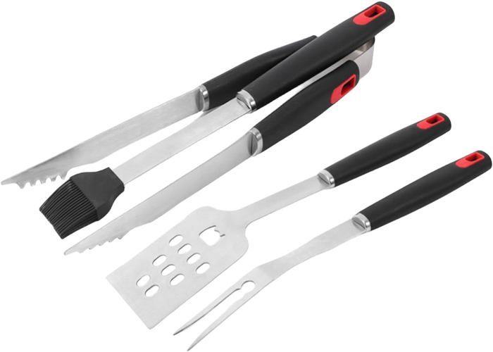 Cook'in Garden - Spatule Aimantée en Inox, Manche Soft Touch, Ustensile Résistant pour Barbecue et Plancha, Cuisine Extérieure, Facile à Ranger grâce à l'Aimant
