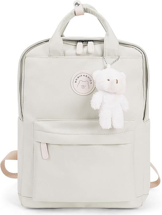 Sac à Dos Kawaii Pour écolières & Ados - Étui Portable 14 Pouces - Style Mignon Avec Peluche - Étanche Et Léger