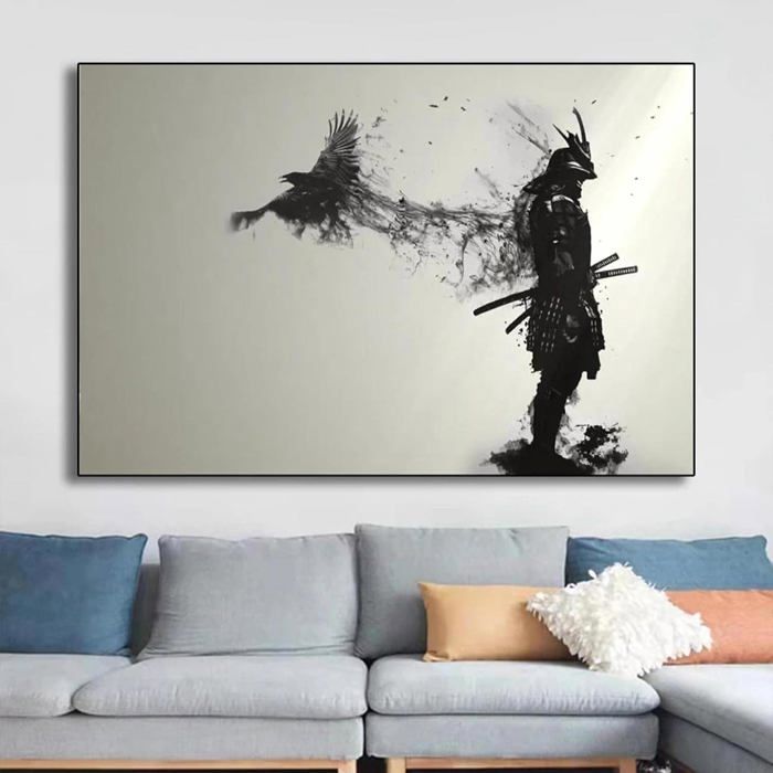 Affiche Déco Murale 'Okinawa' Sur Toile - 70x100 Cm - Style Rétro Moderne - Pour Salon, Chambre, Bureau - Lot De 2 Cadres - 4