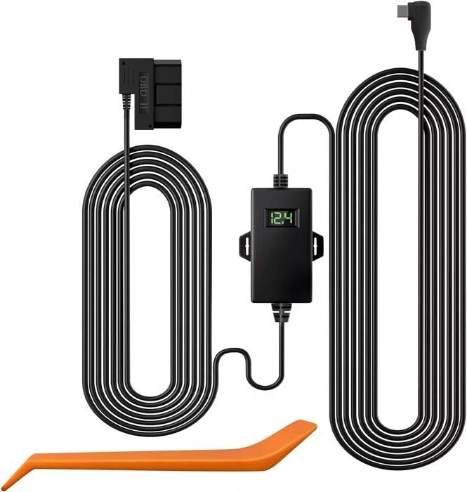 Cavo OBD A Type-C Per Dashcam - 12V-24V A 5V/3A, Con Pulsante ACC/monitoraggio 24h, Protezione Batteria