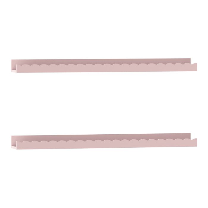 Set de 2 étagères murales pour enfants Vestnes 60 x 10 x 5 cm rose Set de 2 étagères murales pour enfants Vestnes 60 x 10 x 5 cm rose