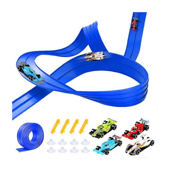Hot Wheels Coffret Piste Deluxe Track Creator avec 2 véhicules à l