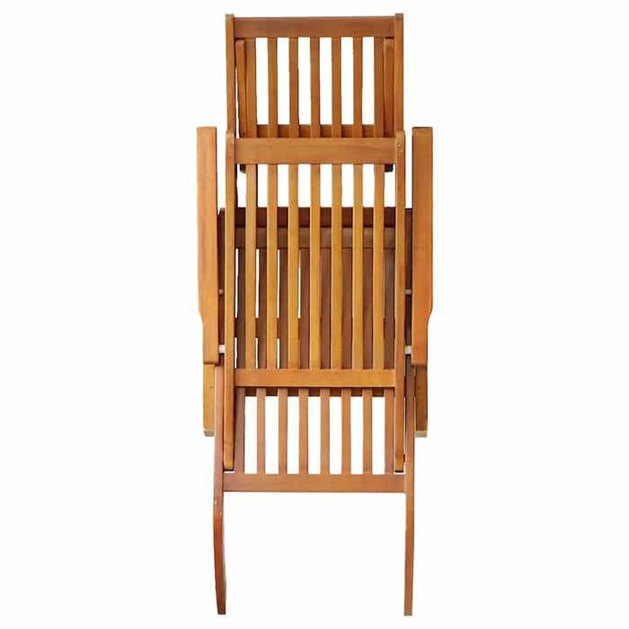 STAR SALE® Chaise de terrasse(1 PC) - Fauteuil relax - avec repose-pied Bois dacacia solide 168x55x72 cm T3452