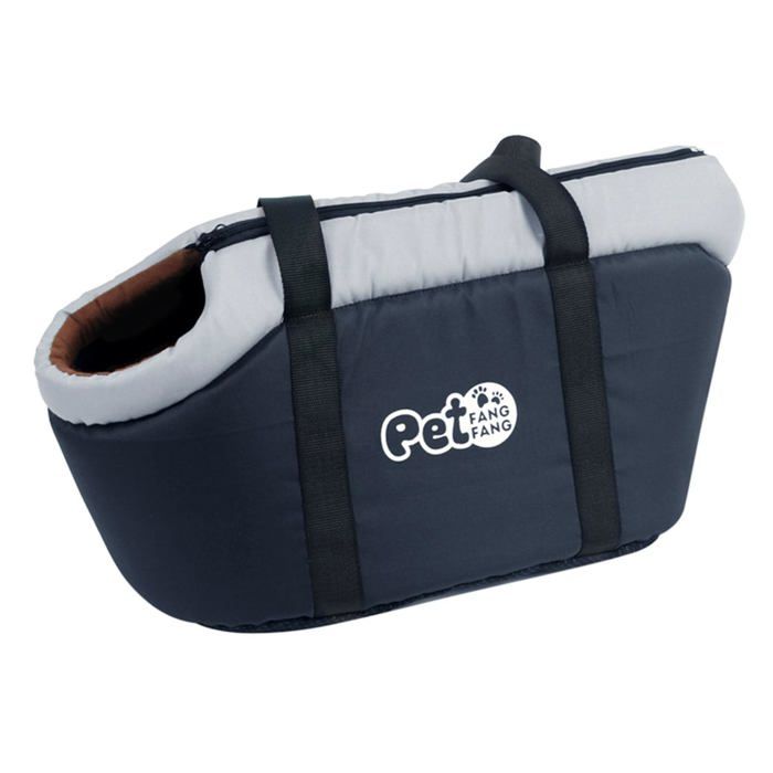 Sac transport chat chien - 38x20x25cm sacoche bandoulière crochet intégré pour 3kg chiot Aucuneary