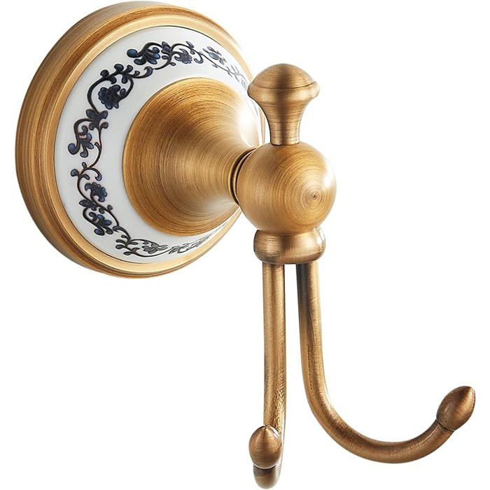Crochets en Laiton de Serviette de Bain en Bronze Antique Accessoires fixés au Mur de matériel de Salle de Crochet de Serviette