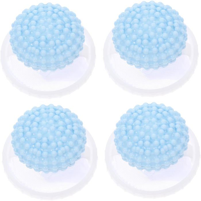 4 Pièces Attrape Poils Machine Laver Flottant Réutilisable Filet Lavage Peluches Chien Nettoyeur Poil Linge Compatible