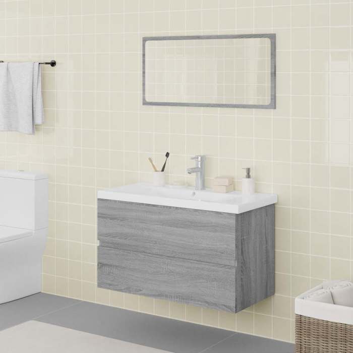 Sale juilletMeubles de salle de bain - vidaXL - bois dingénierie - sonoma gris - avec tiroir - 80 x 1 5 x 37 cm rcx98k