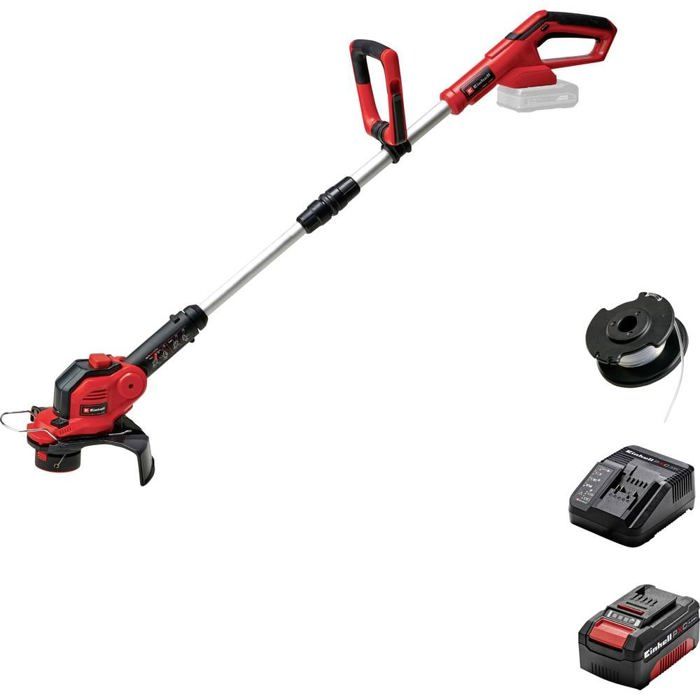 Einhell GE CT 1828 Li Set sans fil Coupe bordures sans fil avec batterie guidon réglable avec chargeur avec accessoires poignée souple 18 V 4.0 Ah Largeur - vue 2