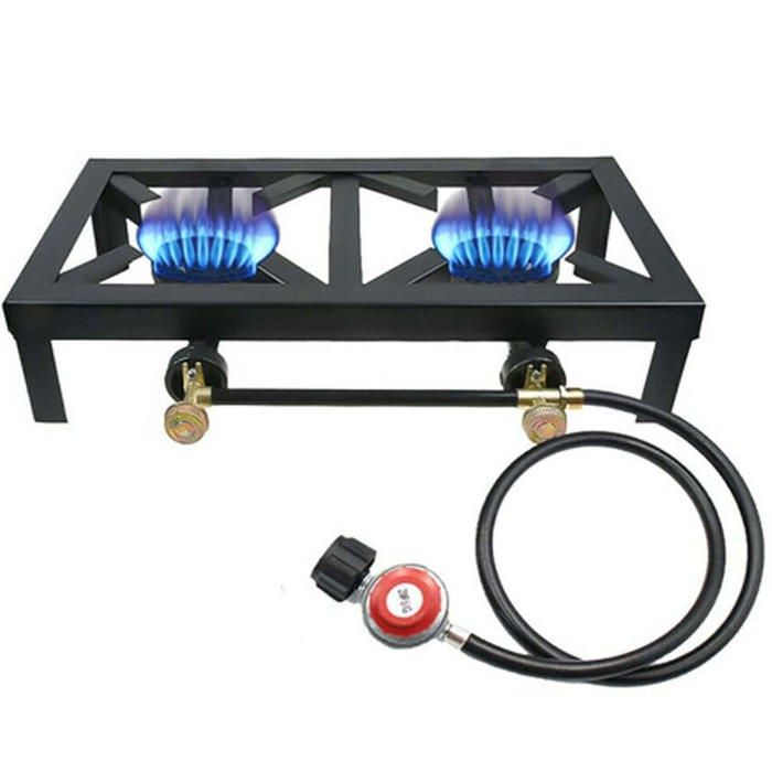 Réchaud à gaz portable double - Dofilo - brûleur 8000w – cuisinière extérieure propane camping