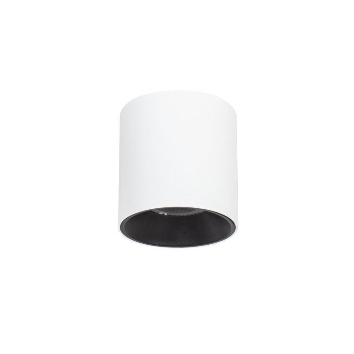 Spot LED encastré en saillie - Italux - 10 W - 1100 lumens - Blanc chaud 3000 K - Aluminium - Blanc mat - IP20 Spot LED encastré en saillie - Italux - 10 W - 1100 lumens - Blanc chaud 3000 K - Aluminium - Blanc mat - IP20