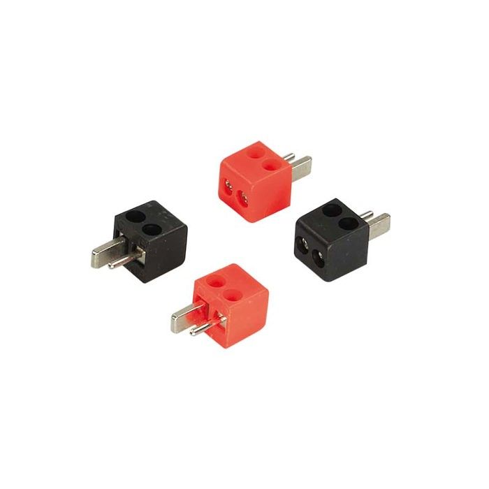 Connecteurs Hautparleurs ACV DIN plug 2x rouge / 2x noir 2,5mm² Universel Noir