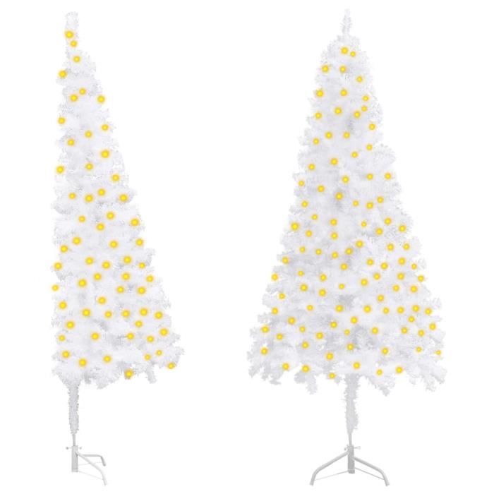Sapin De Noël Artificiel 120 Cm Avec Effet Neige - Épicéa Réaliste, 140 Pointes, Support Métal Stable