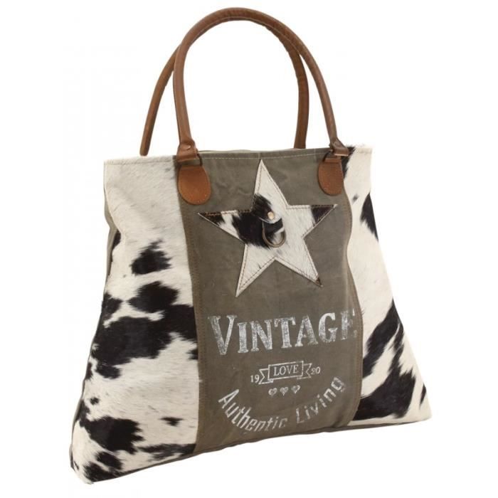 Sac a main shop peau de vache