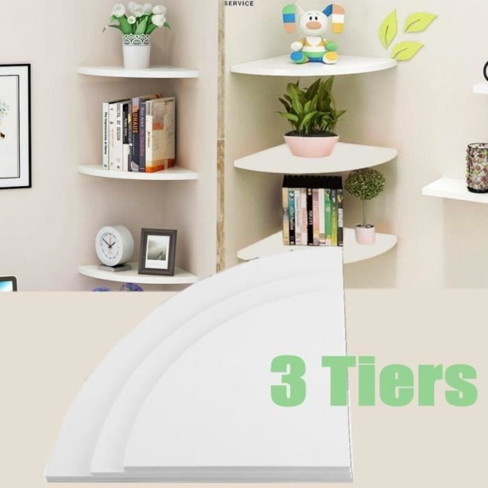 Étagère D'Angle Murale Fleur De Lotus Noire – Déco Boho & Rangement Élégant