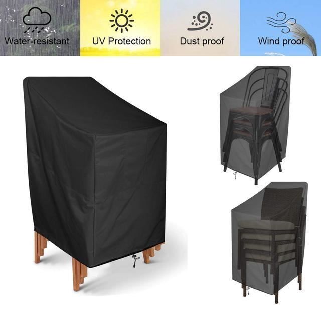 Gris PATIO PLUS Housse ronde pour table de jardin Anti-UV 600D Oxford 210 x 82 cm BLCFC210-GY Imperméable