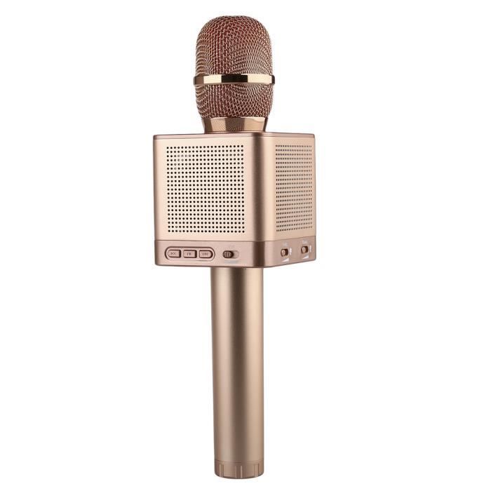 MicGeek Q10S Microphone Rose Sans Fil Bluetooth Pour Karaoké Betterie