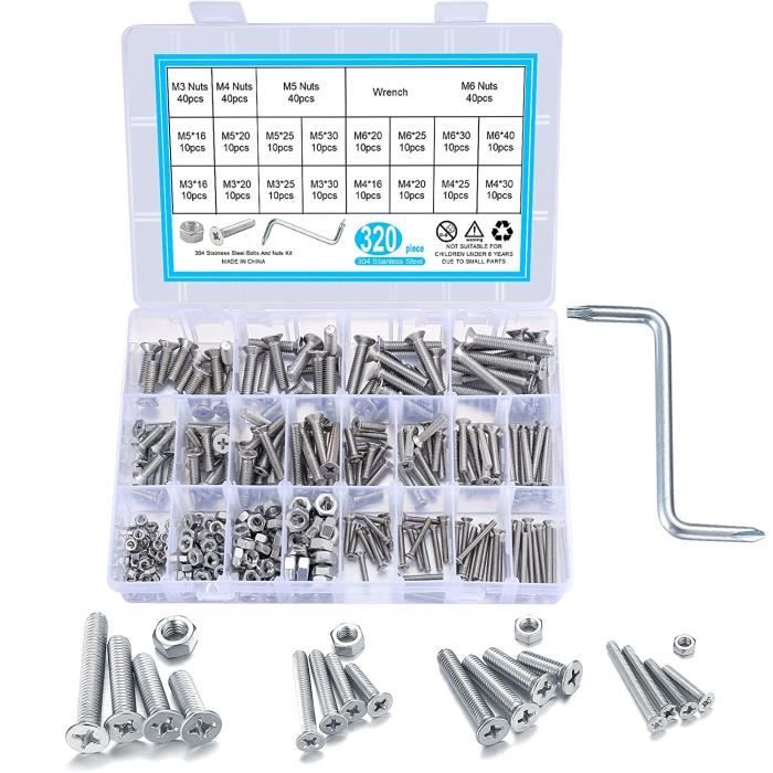PATIKIL Kit De Visserie Pour Skateboard – 8 Vis Et écrous Acier Carbone, 38,1 Mm, Tête Plate, Vert