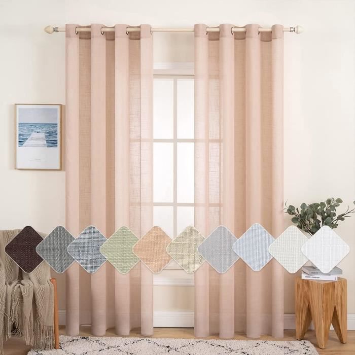 Lot De 2 Rideaux Voilages Licorne - Semi-transparent Avec Oeillets - Décoration Fenêtre Salon Chambre - Thème étoile Onirique