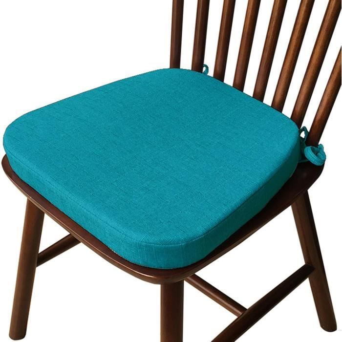 GHJL Coussin De Siège Chaise Salle à Manger Galette Volants Coton - Housse Amovible 43x45cm
