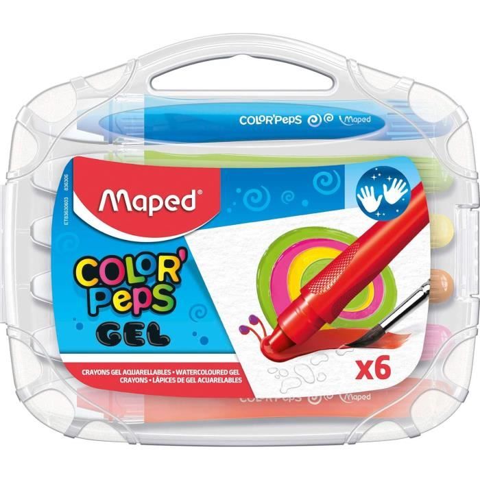 Crayons Gel Janod Colo - Set De 10 Couleurs Différentes - Mains Propres Grâce Au Système « Twist » - Texture Gel, Pour Un Coloriage Sans Effort Convient Aux Artistes Debutants Des 3 Ans