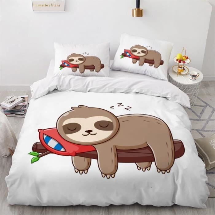 Parure De Lit 200X200 3D Imprime Animaux En Peluche Housse Couette Ado Garcon Motif Microfibre Linge De Lit Singes Fermeture u15809 Cdiscount Maison