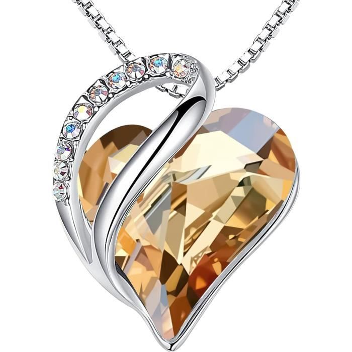 Collier Argent Sterling Personnalisable Avec Lettre & Pierre De Naissance - Pendentif étoile - Neuf