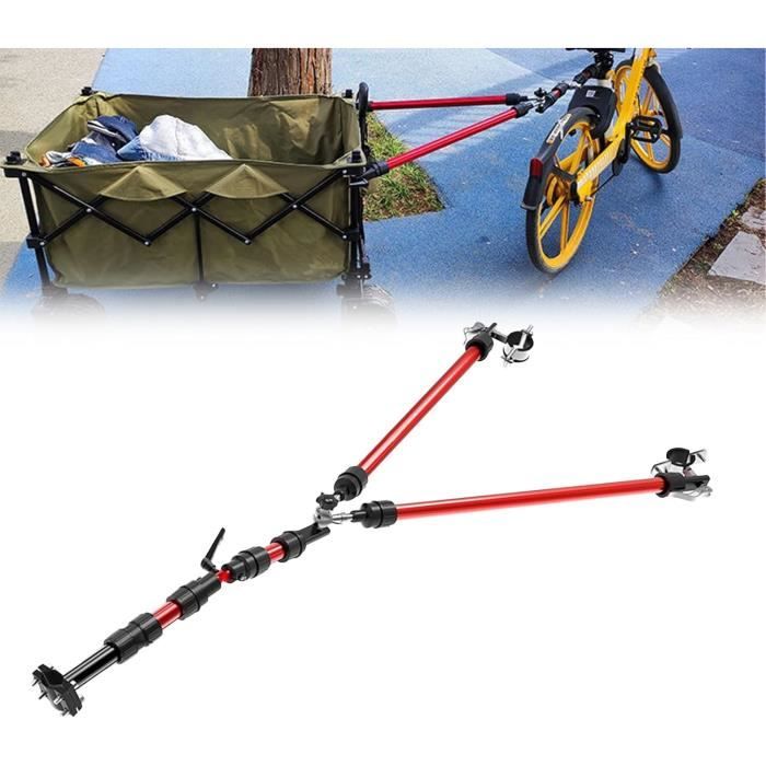FoiiLiio Corde De Remorquage Vélo Rétractable 2,5 M – 550 Lbs – Fixation Velcro – Pour Enfant Et VTT – Accessoire Sécurité