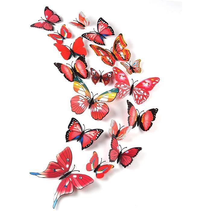 SOURIS 27 Stickers REPOSITIONNABLES Papillons GOMMETTES Brillantes Scrapbooking Autocollant