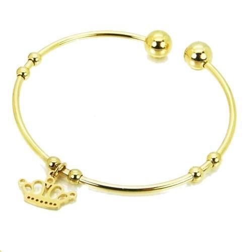 Bracelet Femme Jonc Ouvert Ajustable Acier Dore Avec Medaille Couronne Royale Achat Vente Bracelet Gourmette Bracelet Femme Jonc Ouvert Acier Dore Soldes Sur Cdiscount Des Le 20 Janvier Cd