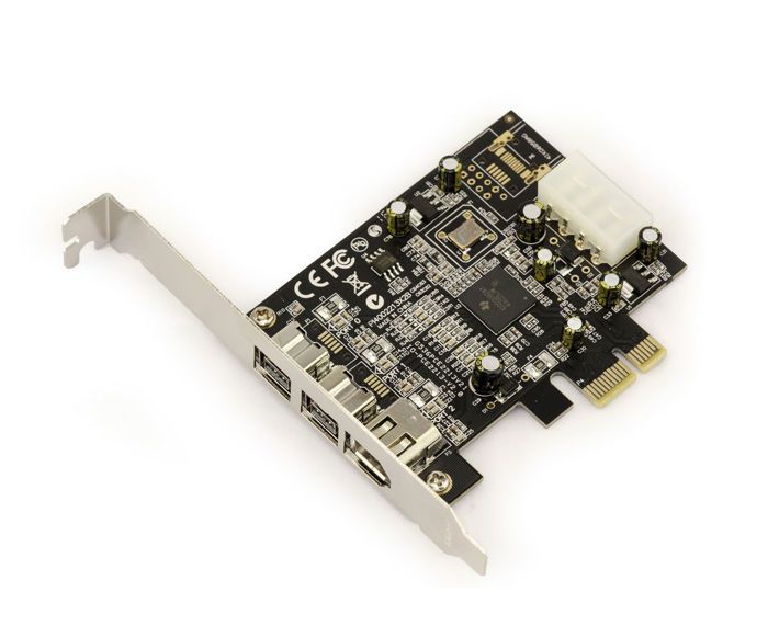 - 2+1 Sorties PCI-E KALEA INFORMATIQUE Carte Contr/ôleur PCIE Low Profile FIREWIRE 800 et 400 IEEE1394A et IEEE1394B sur Port PCI Express 1x Chipset TI XIO2213BZAY