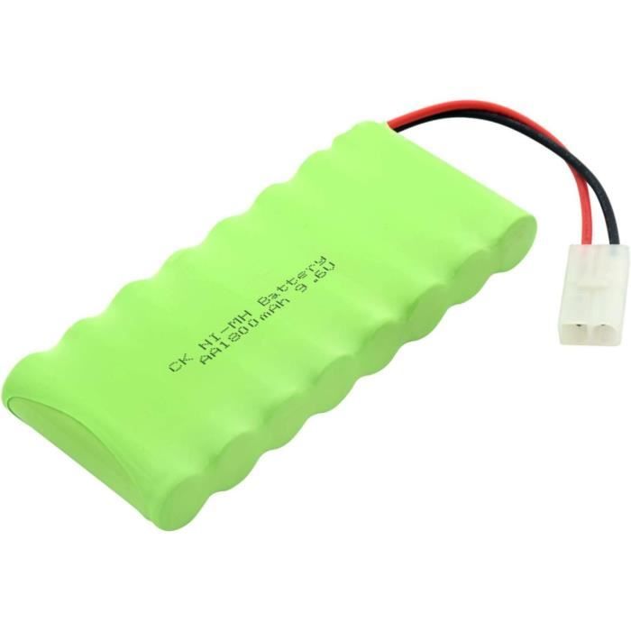 Batteria Ni-Cd 6V 1800mAh Con Spina SM-2P (2 Pin) Per Camion RC Scala 1:14 - Foto 1