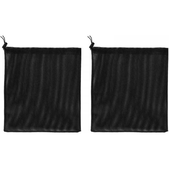 Lot De 2 Sacs De Protection Pour Pompe De Bassin - 45 X 45 Cm - Noir