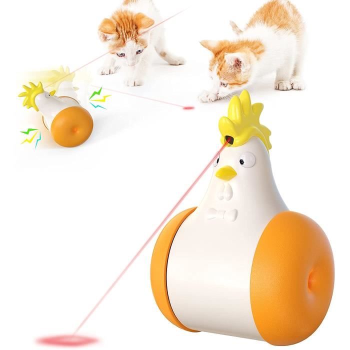 Jouet Laser Chat Interactif - ZGEER - Equilibre Laser Automatique - ABS - Orange
