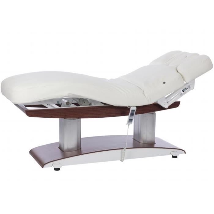 table de massage et soins esthetiques troch wenge electrique 4 moteurs cdiscount sante mieux vivre